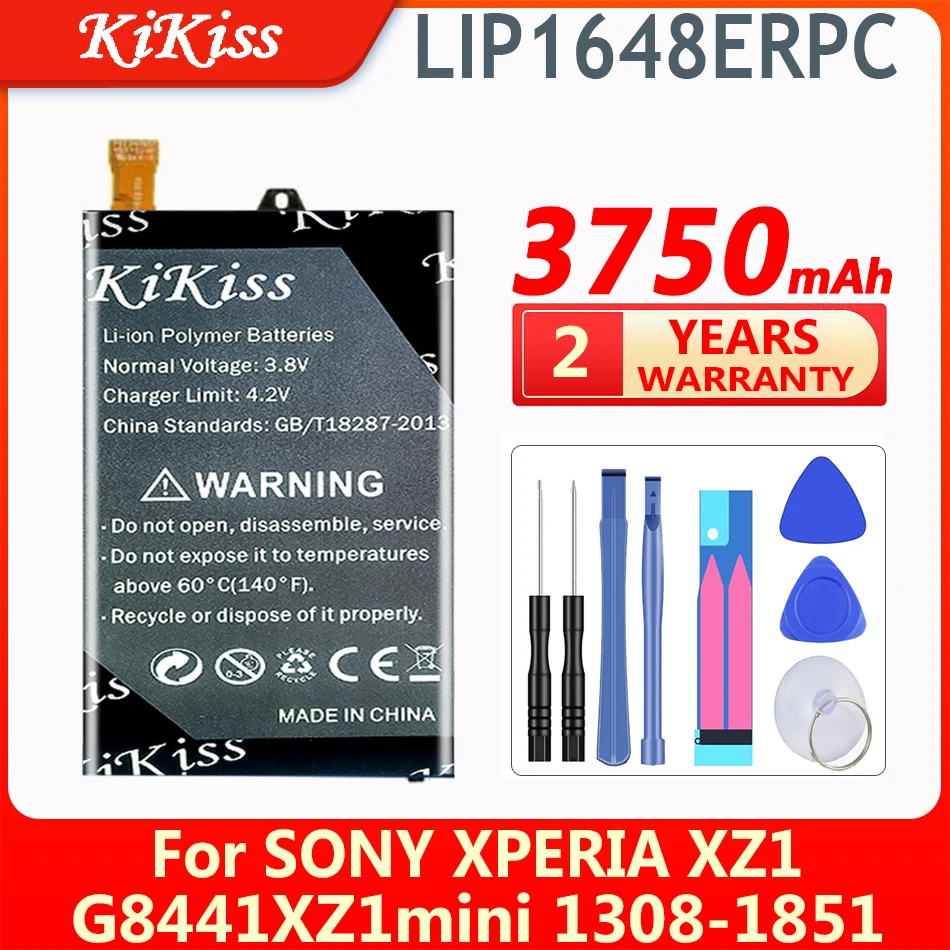 KiKiss 3750mAh Rechargeable Battery LIP1648ERPC for Sony Xperia XZ1 compact XZ1 mini XZ1mini 4.6" G8441 SO-02K PF41 1308-1851 
KiKiss 3750mAh Rechargeable Battery LIP1648ERPC for Sony Xperia XZ1 compact XZ1 mini XZ1mini 4.6" G8441 SO-02K PF41 1308-1851