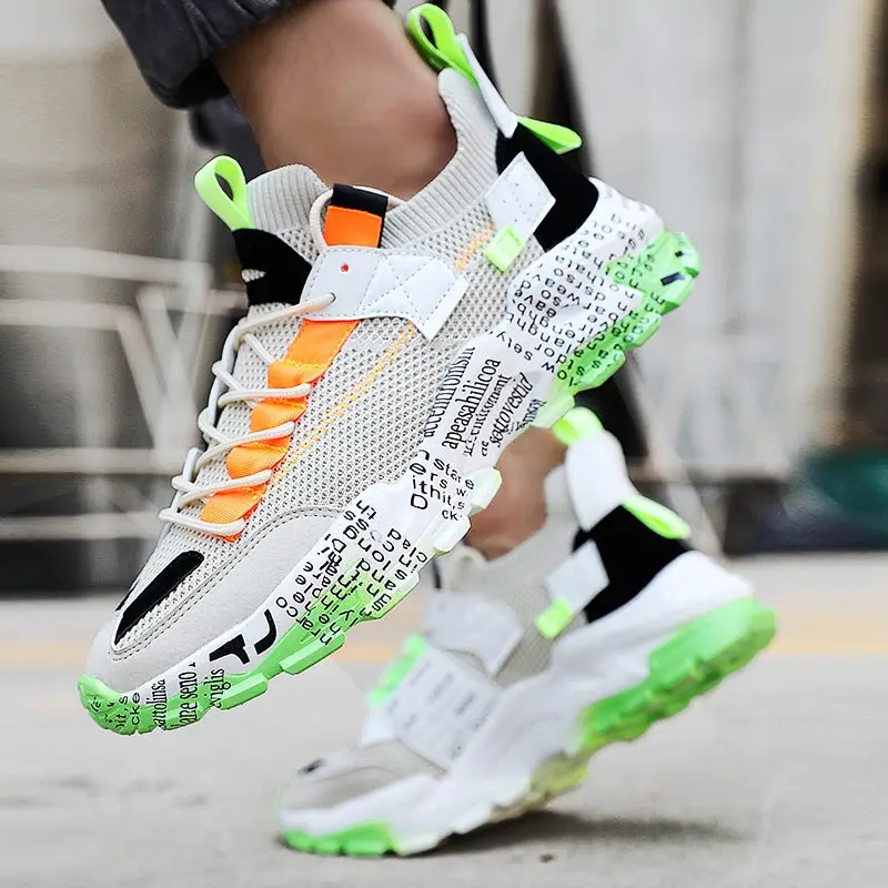 Rubber Hard-wearing Chunky Sneakers Men's Sport Shoes Running Man Sock Shoes Men Summer Sneakers Men Sports Gray Basket GMB-0343
Rubber Hard-wearing Chunky Sneakers Men's Sport Shoes Running Man Sock Shoes Men Summer Sneakers Men Sports Gray Basket GMB-0343