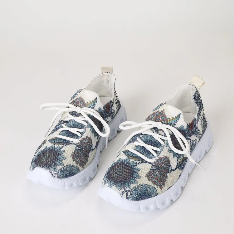 Женские кроссовки на плоской подошве, сетчатые кроссовки на платформе с принтом, новая брендовая спортивная обувь на шнуровке, прогулочная повседневная обувь для походов, осень 2023 
Женские кроссовки на плоской подошве, сетчатые кроссовки на платформе с принтом, новая брендовая спортивная обувь на шнуровке, прогулочная повседневная обувь для походов, осень 2023