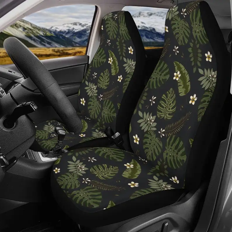 Monstera leaves Car Seat Covers, Cottagecore Seat Covers for vehicle, Nature car interior decor, cute car accessories gift women 
Monstera leaves Car Seat Covers, Cottagecore Seat Covers for vehicle, Nature car interior decor, cute car accessories gift women