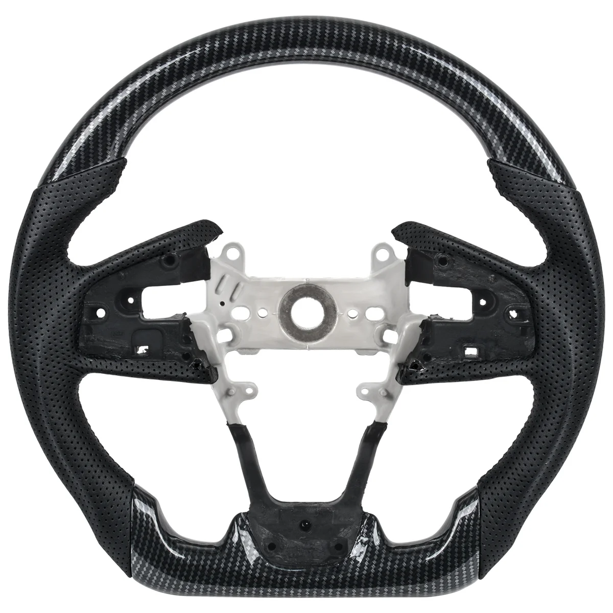 Руль из углеродного волокна Hydro Dip для Honda Civic 10th Type-R FK8 2016-2020, перфорированная кожа наппа с левым рулем и левым рулем
Руль из углеродного волокна Hydro Dip для Honda Civic 10th Type-R FK8 2016-2020, перфорированная кожа наппа с левым рулем и левым рулем