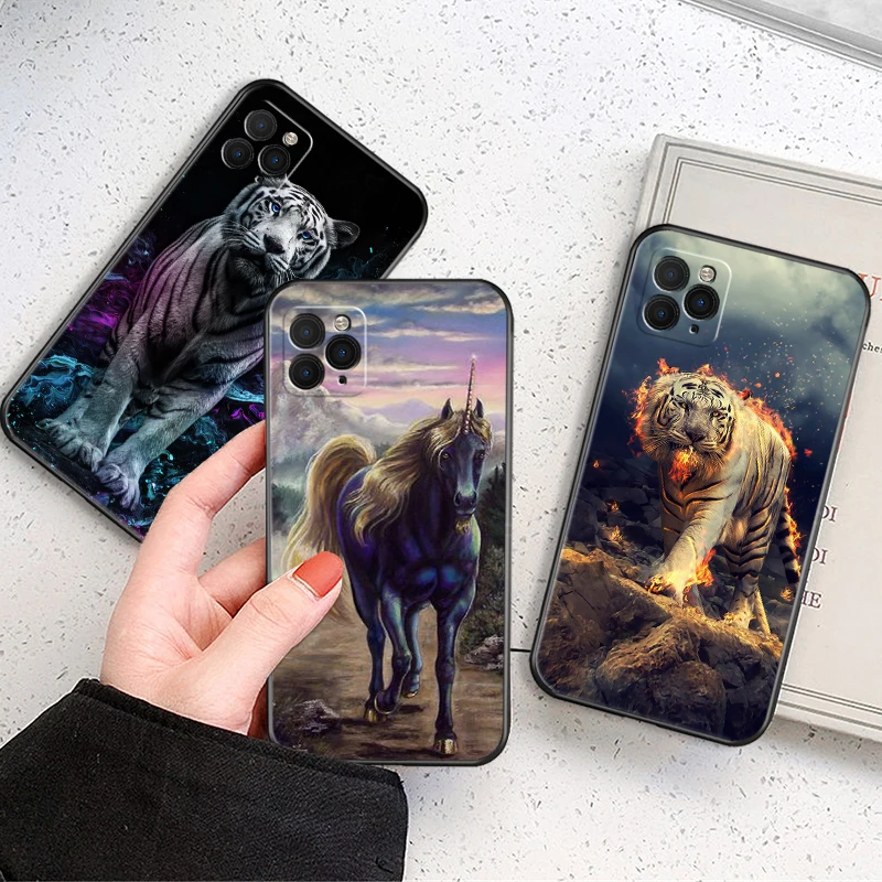 Phone Case For iPhone 13 Pro 12 Mini 11 Pro Max SE 2020 X XR XS MAX 8 7 6 6S Plus Animal Lion Tiger Horse Wolf TPU Black Cover
Phone Case For iPhone 13 Pro 12 Mini 11 Pro Max SE 2020 X XR XS MAX 8 7 6 6S Plus Animal Lion Tiger Horse Wolf TPU Black Cover