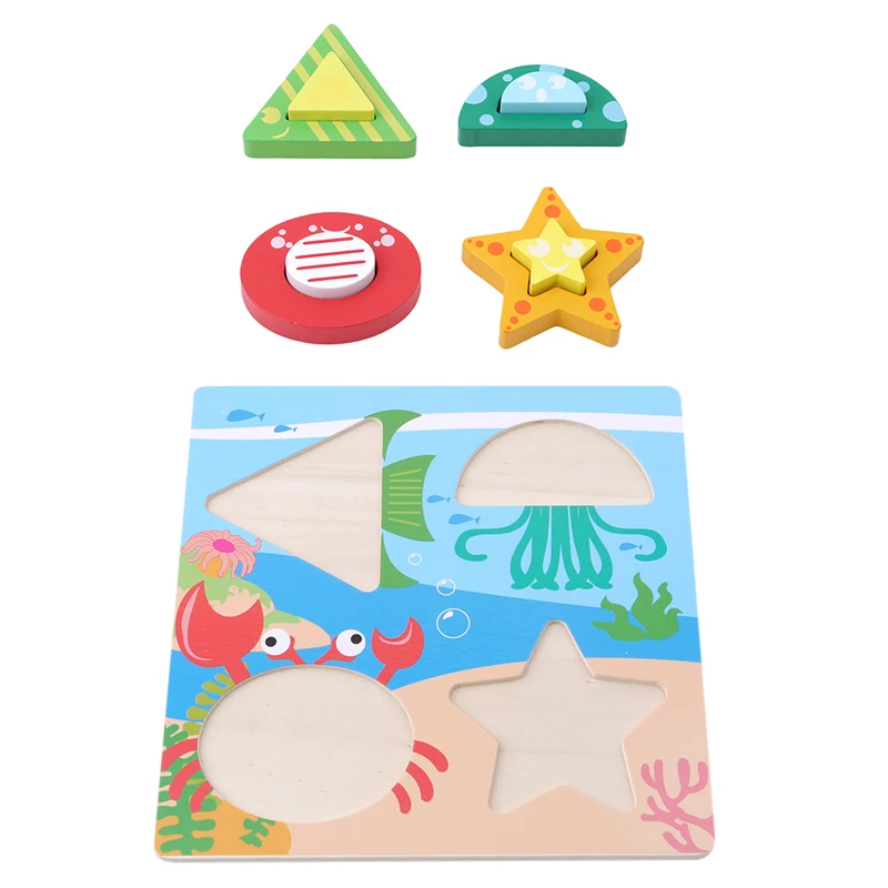 6 Types Baby Hand Grasp Wooden Puzzle Toy Kid Early Educational Toys Child Cartoon Wood Jigsaw Puzzle Toys High Quality
6 Types Baby Hand Grasp Wooden Puzzle Toy Kid Early Educational Toys Child Cartoon Wood Jigsaw Puzzle Toys High Quality