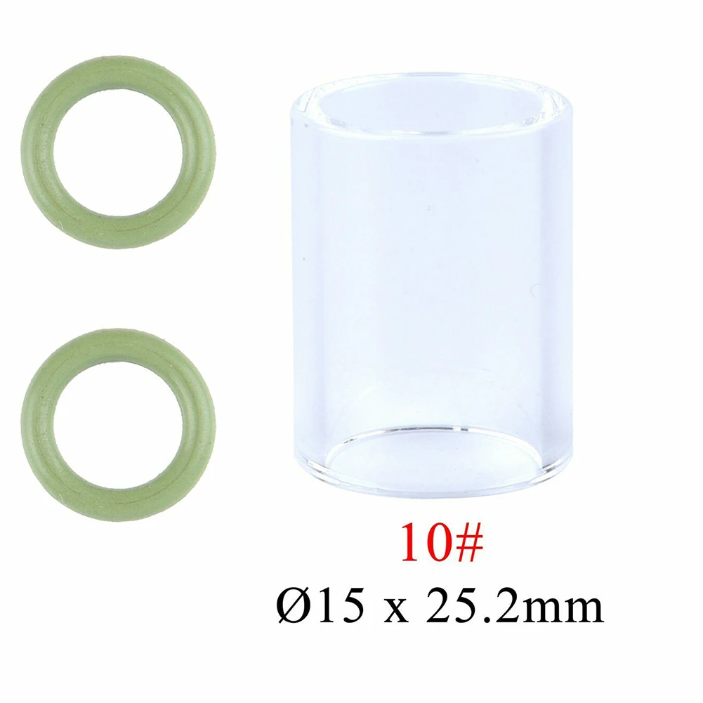 TIG Glass Cup Nozzle For WP9/17/18/20/26 Consumables Pyrex Transparent Visualize Glass Nozzle And 2 Pcs O-rings Kit Welding Tool
TIG Glass Cup Nozzle For WP9/17/18/20/26 Consumables Pyrex Transparent Visualize Glass Nozzle And 2 Pcs O-rings Kit Welding Tool
