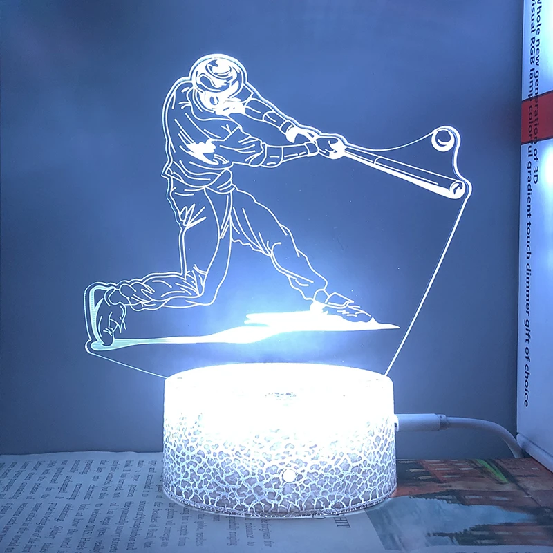 Бейсбольные 3d светодиодные ночники для спальни, настольная Лавовая Лампа, декор для детской комнаты, подарок на день рождения для детей
Бейсбольные 3d светодиодные ночники для спальни, настольная Лавовая Лампа, декор для детской комнаты, подарок на день рождения для детей