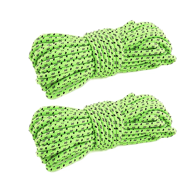 2Pack Tent Ropes 10M 4mm Reflective Paracord Luminous Camping Tent Ropes Outdoor Tool
2Pack Tent Ropes 10M 4mm Reflective Paracord Luminous Camping Tent Ropes Outdoor Tool
