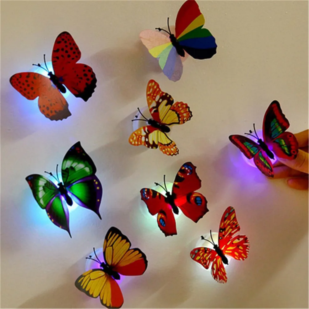 5 Pcs Colorful Changing Butterfly LED Night Light Lamp Home Room Party Desk Wall Decor Random Color
5 Pcs Colorful Changing Butterfly LED Night Light Lamp Home Room Party Desk Wall Decor Random Color