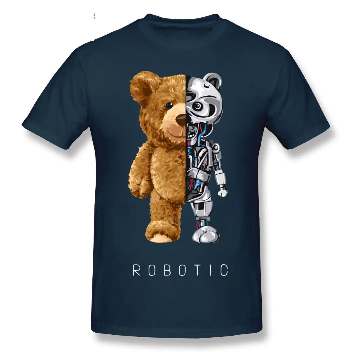 2021 New Funny Teddy Bear, Robot Bear T shirt Robotic Bear T-shirts Casual Clothes Men Fashion Clothing Cotton TShirt Tee Top
2021 New Funny Teddy Bear, Robot Bear T shirt Robotic Bear T-shirts Casual Clothes Men Fashion Clothing Cotton TShirt Tee Top