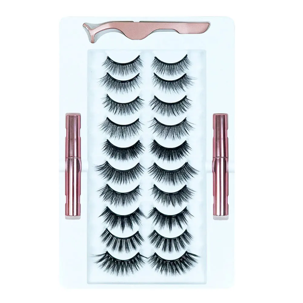 10pairs No Glue Extension Professional Natural Look False Magnetic Eyelashes Set Eyeliner Tweezer Beginner Gift Makeup Reusable
10pairs No Glue Extension Professional Natural Look False Magnetic Eyelashes Set Eyeliner Tweezer Beginner Gift Makeup Reusable