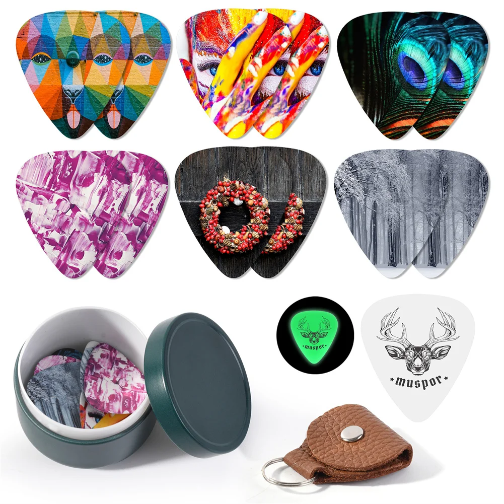 13 PCS Guitar Picks Celluloid Guitar Picks 13 Variety Pack 0.71mm -Iron Boxed Unique Artistic Firmness Coolest Music Gift
13 PCS Guitar Picks Celluloid Guitar Picks 13 Variety Pack 0.71mm -Iron Boxed Unique Artistic Firmness Coolest Music Gift