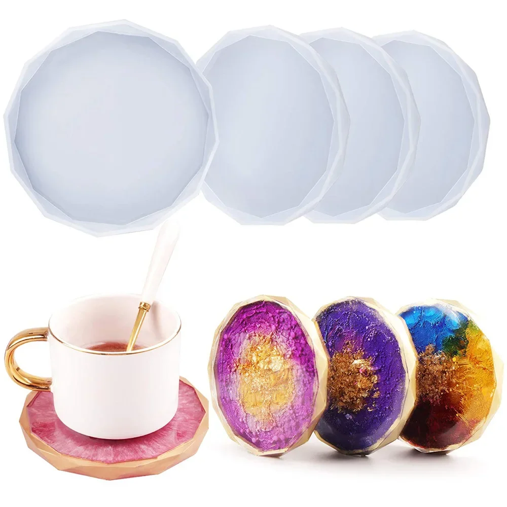 4Pcs DIY Heart Shaped Round Cut Surface Swing Table Coaster Silicone Mold Rhombus Diamond Edge Round Coaster Resin Mold
4Pcs DIY Heart Shaped Round Cut Surface Swing Table Coaster Silicone Mold Rhombus Diamond Edge Round Coaster Resin Mold
