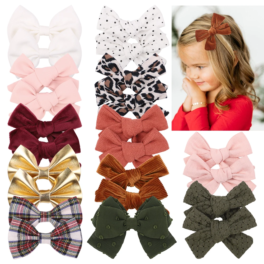 2PCS/Lot Retro Classic Corduroy Cotton Hair Bow For Girl Hair Clip Boutique Barrette Handmade Hairpin Cute Kids Hair Accessories 
2PCS/Lot Retro Classic Corduroy Cotton Hair Bow For Girl Hair Clip Boutique Barrette Handmade Hairpin Cute Kids Hair Accessories