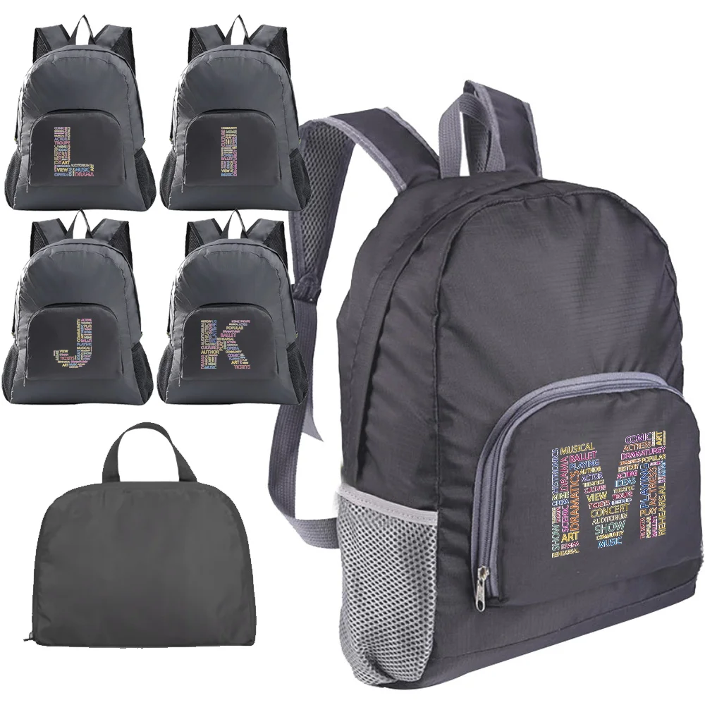 Portable Lightweight Backpack Foldable Outdoor Travel Text Letter Daypack Sports Travel Camping Hiking Shoulders Bag Men Women
Portable Lightweight Backpack Foldable Outdoor Travel Text Letter Daypack Sports Travel Camping Hiking Shoulders Bag Men Women