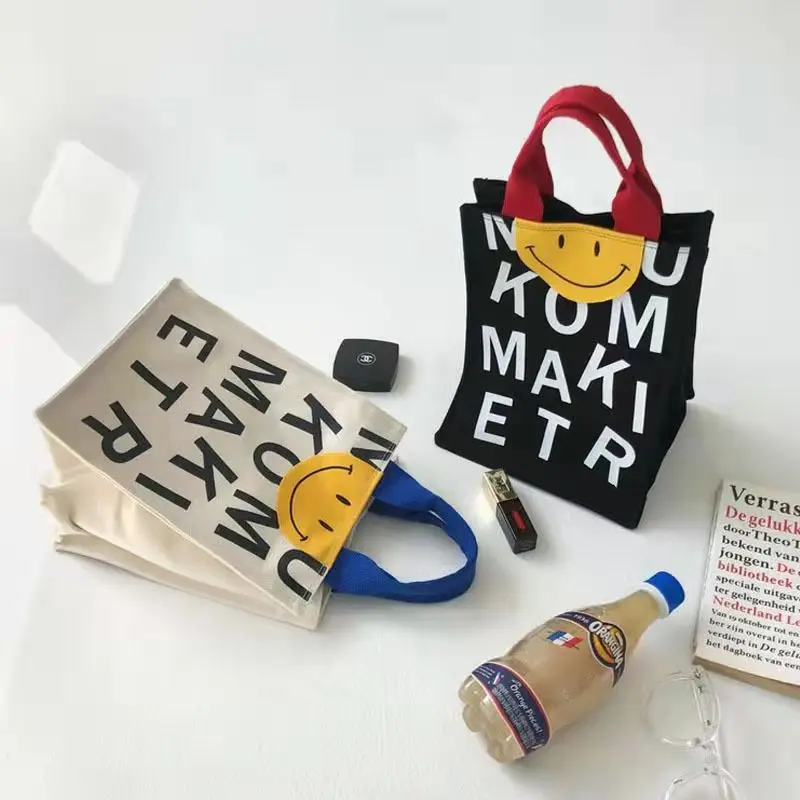 Canvas Hand Tote Bag Women's Summer Personality 2022 Fashionable College Students Print Smiley Versatile Girls Casual Shopping
Canvas Hand Tote Bag Women's Summer Personality 2022 Fashionable College Students Print Smiley Versatile Girls Casual Shopping