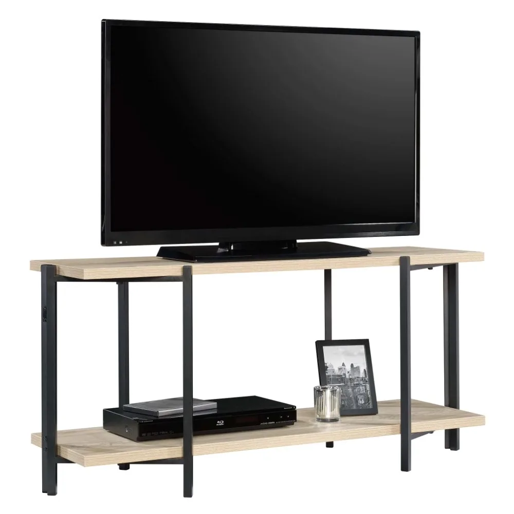 Mainstays No Tools TV Stand, Natural Wood Finish Open Shelving for Storage and Display Engineered Wood Structure with Metal Base
Mainstays No Tools TV Stand, Natural Wood Finish Open Shelving for Storage and Display Engineered Wood Structure with Metal Base