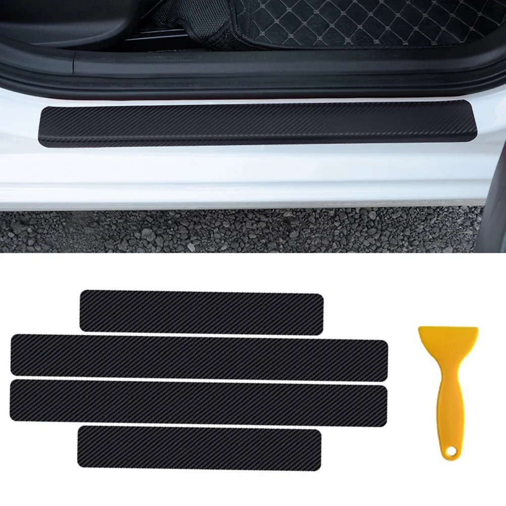 4pcs Anti-scratch Sticker 60*6.8*2cm Black Carbon Fiber Texture Scuff Covers For Rear Sills Car Exterior Parts
4pcs Anti-scratch Sticker 60*6.8*2cm Black Carbon Fiber Texture Scuff Covers For Rear Sills Car Exterior Parts