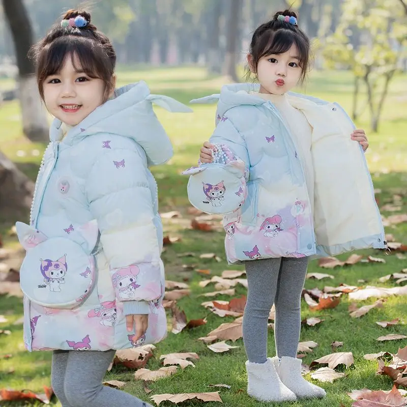 Sanrio Kuromi Kawaii Anime 2023 Winter New Girls Cotton Padded Jacket Cute Cartoon Childrens Down Cotton Clothes Toys for Kids
Sanrio Kuromi Kawaii Anime 2023 Winter New Girls Cotton Padded Jacket Cute Cartoon Childrens Down Cotton Clothes Toys for Kids