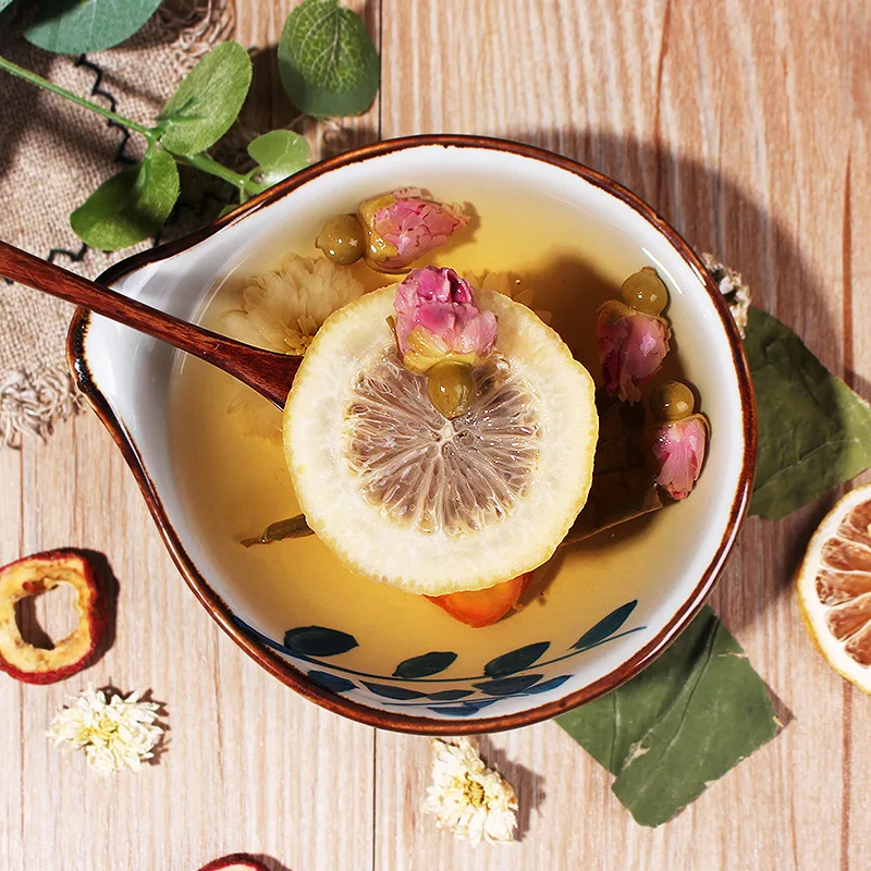 

30 посылка лимон Лотос листовой чай комбинированный цветочный чай хризантемы Боярышник семена кассии розовый Пакетированный чай для похуде...