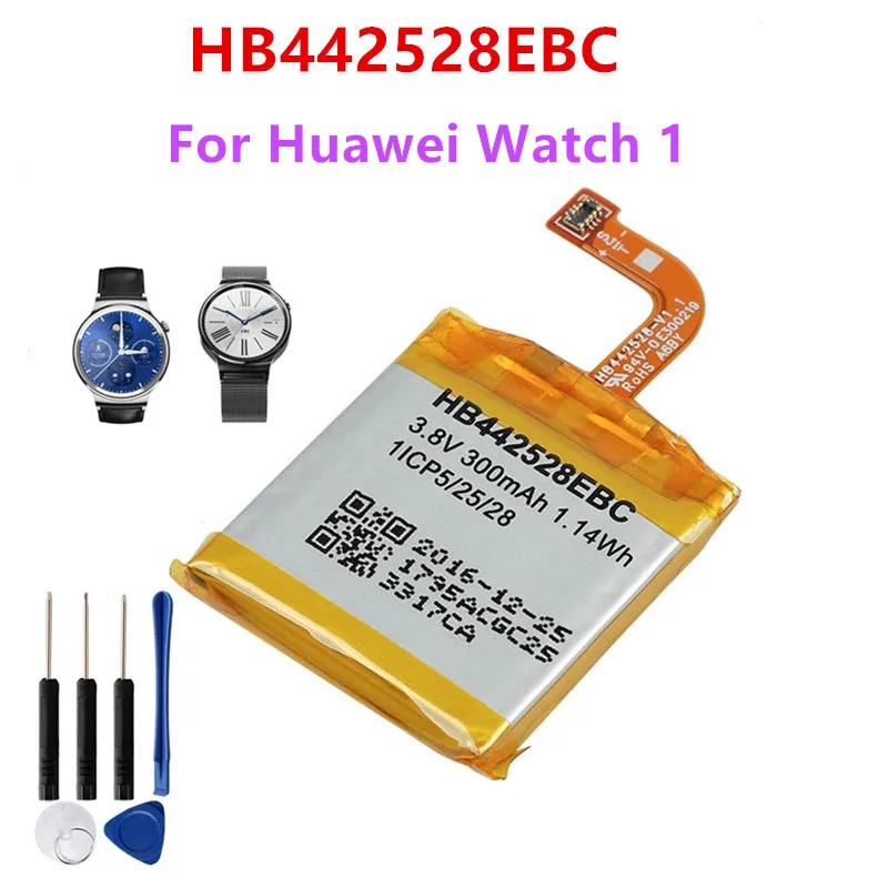 Оригинальный запасной аккумулятор HB442528EBC для HUAWEI Watch 1 Watch1 300 мАч батареи +