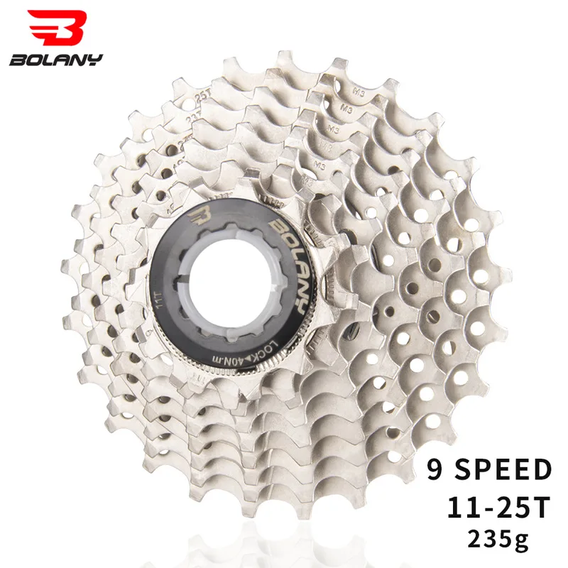 Bolany Road Bike Flywheel 9-Speed 25T Cassette Speed Sprocket Road Multi-Level Taron
Bolany Road Bike Flywheel 9-Speed 25T Cassette Speed Sprocket Road Multi-Level Taron