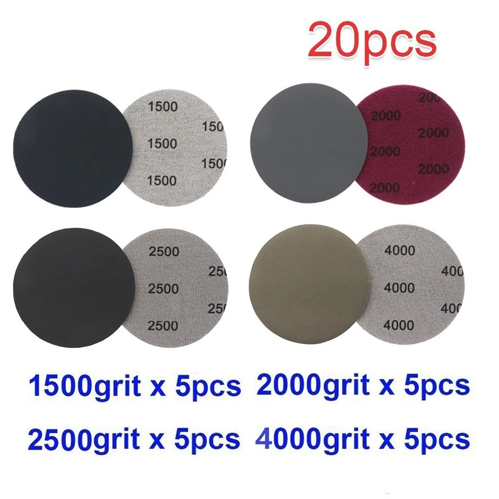 20pcs 3 Inch Wet Dry Sandpaper Round Sanding Discs 1500 2000 2500 4000 Grit Sandpaper Polishing Grinding Sanding Disc Abrasive
20pcs 3 Inch Wet Dry Sandpaper Round Sanding Discs 1500 2000 2500 4000 Grit Sandpaper Polishing Grinding Sanding Disc Abrasive