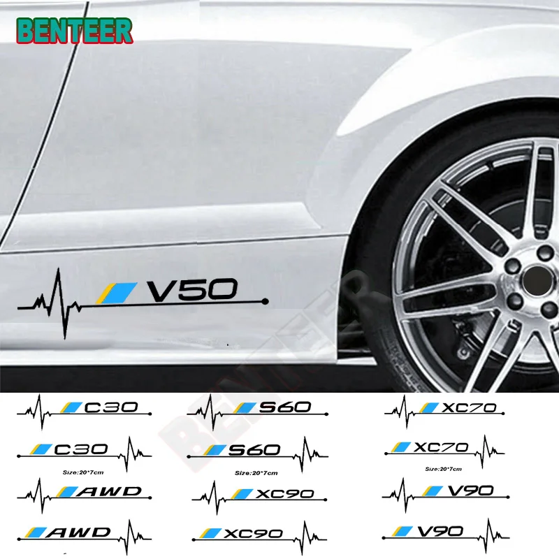 Наклейки для кузова автомобиля Volvo C30 C70 V40 V50 V60 V70 V90 S40 S60 S80 S90 XC40 XC60 XC70 XC90 AWD T6, 2 шт.
Наклейки для кузова автомобиля Volvo C30 C70 V40 V50 V60 V70 V90 S40 S60 S80 S90 XC40 XC60 XC70 XC90 AWD T6, 2 шт.