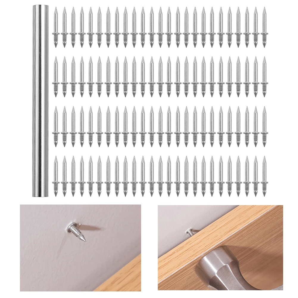 Hardware Seamless Nail Skirting Nail 100Pcs Carbon Steel Nails Double-Head For Skirting Thread Nstallation Nail
Hardware Seamless Nail Skirting Nail 100Pcs Carbon Steel Nails Double-Head For Skirting Thread Nstallation Nail