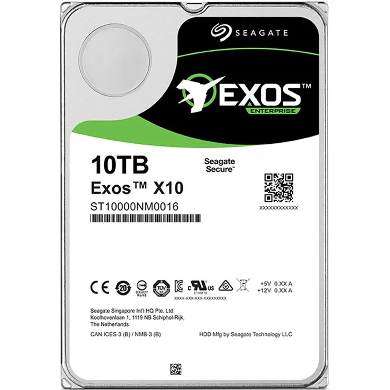 

10TB HDD Exos X10 ST10000NM0016 3.5'' 7200RPM SATA 6Gb/s 256MB Cache Enterprise Internal Hard Disk Drive Brand New