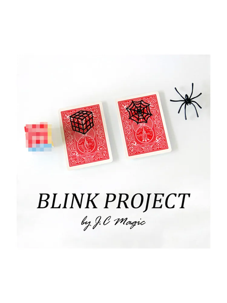 

Blink Project By J.C Magic Illusions Gimmick As Seen on Tv Close Up Magic Tricks Magic Props Spider Appear On A Card Funny Bar