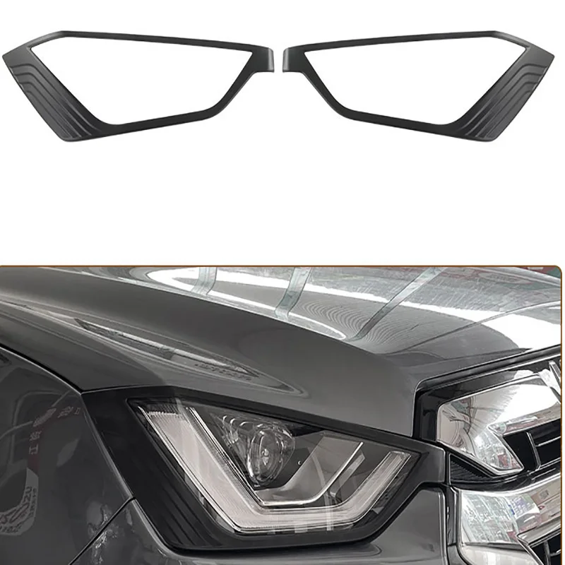 For Isuzu D-MAX DMAX 2021 2022 2023 Matte Black ABS Car Headlight Head Tail Light Rear Lamp Cover Trim Garnish Bezel Accessories 
For Isuzu D-MAX DMAX 2021 2022 2023 Matte Black ABS Car Headlight Head Tail Light Rear Lamp Cover Trim Garnish Bezel Accessories
