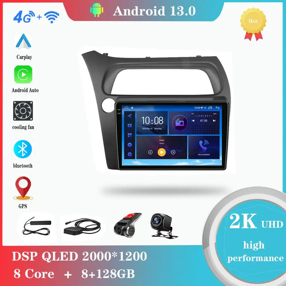 Android 12.0 For Honda Civic Hatchback 2006 - 2011 Multimedia Player Auto Radio GPS Carplay 4G WiFi DSP Bluetooth 
Android 12.0 For Honda Civic Hatchback 2006 - 2011 Multimedia Player Auto Radio GPS Carplay 4G WiFi DSP Bluetooth