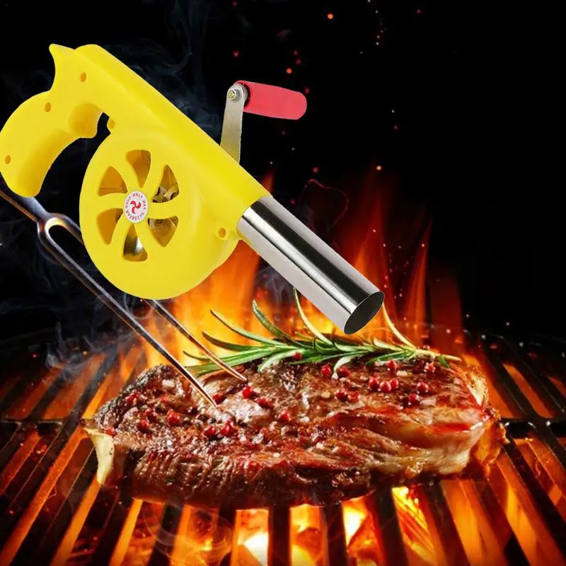 BBQ Air Blower Portable Hand Crank Barbecue Fan Air Blower For Grill Picnic Camping Outdoor Grill Fire Bellows BBQ Accessories
BBQ Air Blower Portable Hand Crank Barbecue Fan Air Blower For Grill Picnic Camping Outdoor Grill Fire Bellows BBQ Accessories