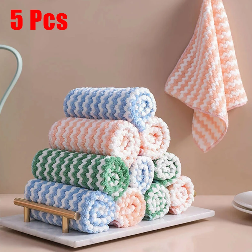 5Pcs Microfiber Kitchen Dish Cloth Household Cleaning Towel Rags Super Absorbent For Tableware Kitchen Tools 30x30cm
5Pcs Microfiber Kitchen Dish Cloth Household Cleaning Towel Rags Super Absorbent For Tableware Kitchen Tools 30x30cm
