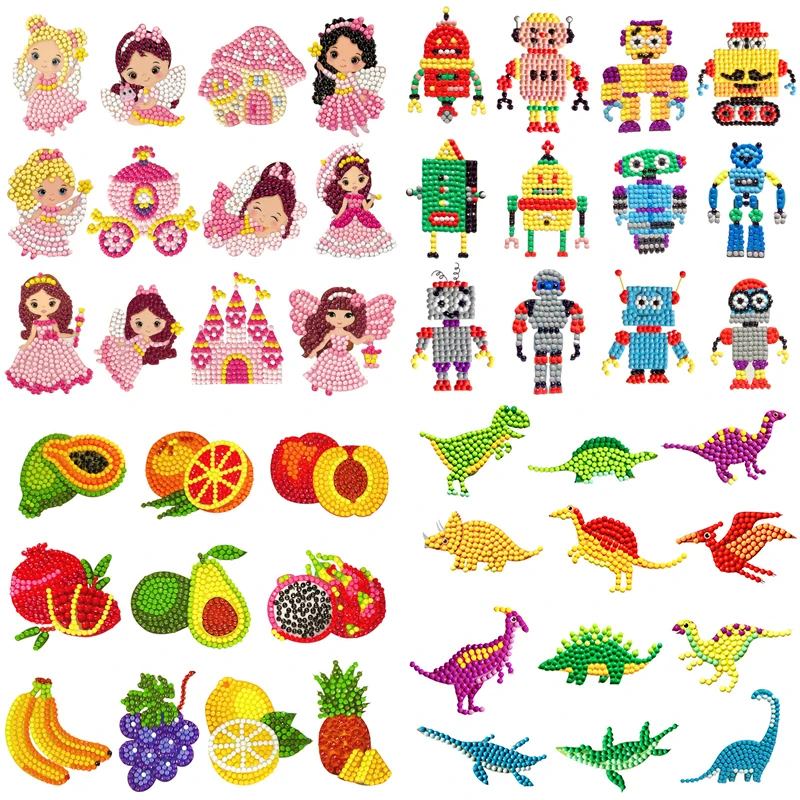 12Pcs Diamond Painting Stickers by Numbers Cartoon Animal DIY Kits for Kids Princess Diamond Art Crafts for Beginner Girl and B
12Pcs Diamond Painting Stickers by Numbers Cartoon Animal DIY Kits for Kids Princess Diamond Art Crafts for Beginner Girl and B