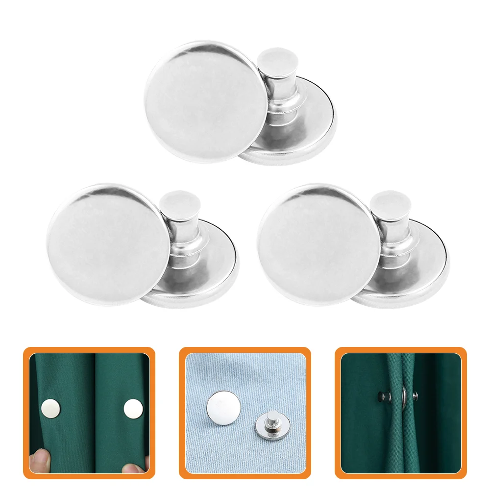 3 Pairs Stainless Steel DIY Magnetic Clasps Curtain Anti Light-Leakage Magnetic Button
3 Pairs Stainless Steel DIY Magnetic Clasps Curtain Anti Light-Leakage Magnetic Button