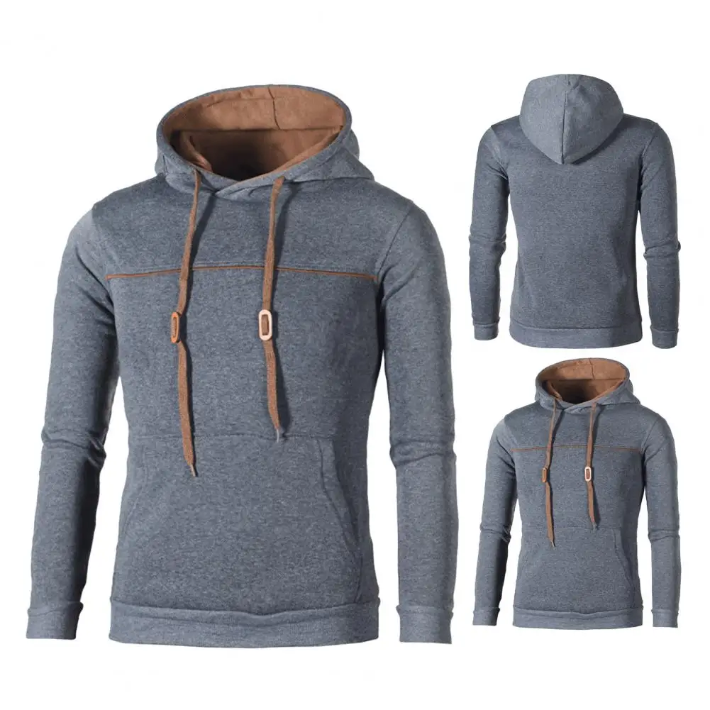 Casual Men Hoodie Simple Men Pullover Long Sleeve Pure Color Ribbed Cuff Hoodie All Match
Casual Men Hoodie Simple Men Pullover Long Sleeve Pure Color Ribbed Cuff Hoodie All Match