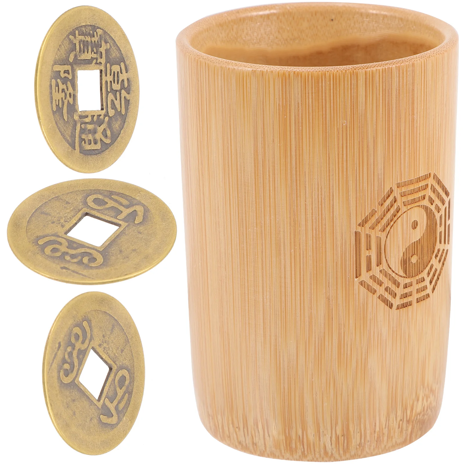 Chinese Style Ching Divination Bamboo Tube Lucky Pot Fortune-telling Bucket Chinese-style
Chinese Style Ching Divination Bamboo Tube Lucky Pot Fortune-telling Bucket Chinese-style
