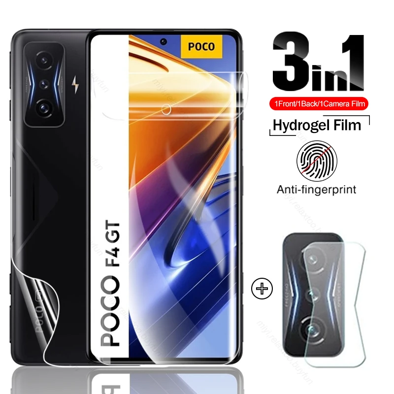 999D Curved Front Back Soft Hydrogel Film Screen Protector For Poco F4 GT 5G NFC Camera Glass On Pocco Poko Little F 4 PocoF4 GT
999D Curved Front Back Soft Hydrogel Film Screen Protector For Poco F4 GT 5G NFC Camera Glass On Pocco Poko Little F 4 PocoF4 GT