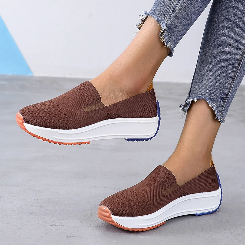 2022 Spring New Platform Shoes Women Casual Lazy Mesh Travel Sneaker Fashion Mid Heel Running Sneakers Woman Casual Sport Shoe
2022 Spring New Platform Shoes Women Casual Lazy Mesh Travel Sneaker Fashion Mid Heel Running Sneakers Woman Casual Sport Shoe