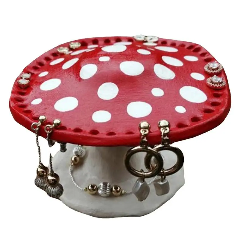 Mushroom Earring Holder 26 Holes Earrings Storage Shelf Cute Resin Jewelry Display Stand Ring Pendant Jewelry Holder Racks
Mushroom Earring Holder 26 Holes Earrings Storage Shelf Cute Resin Jewelry Display Stand Ring Pendant Jewelry Holder Racks