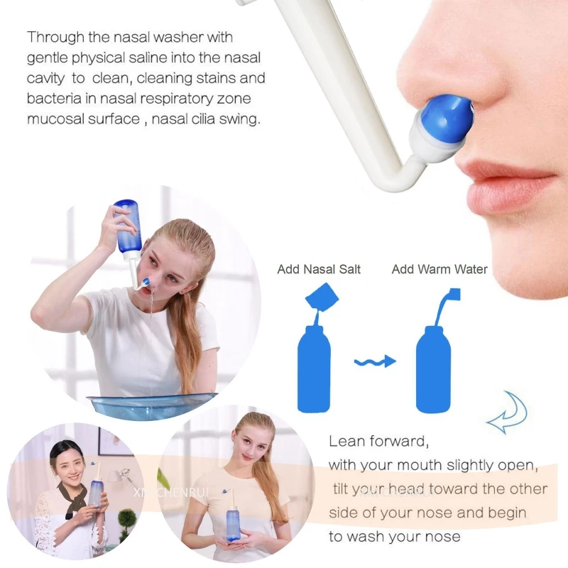 Nasal Rinse Neti Pot Nasal Irrigation Wash Bottle 300ml Nasal Care for Adult Kid
Nasal Rinse Neti Pot Nasal Irrigation Wash Bottle 300ml Nasal Care for Adult Kid