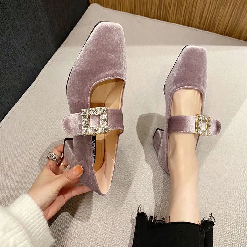 Женские туфли-лодочки с квадратным носком, элегантные бархатные туфли Мэри Джейн, обувь для женщин с кристальной пряжкой на толстом среднем...
Женские туфли-лодочки с квадратным носком, элегантные бархатные туфли Мэри Джейн, обувь для женщин с кристальной пряжкой на толстом среднем...