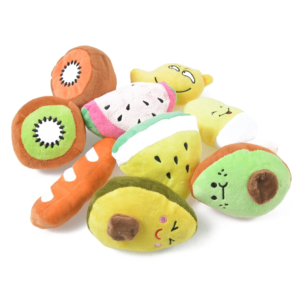 Sounding Chew Toys Fruit Squeak Toy for Cat Pets Plush Chew Puppy Training Squeaky for Dog Chew Toys
Sounding Chew Toys Fruit Squeak Toy for Cat Pets Plush Chew Puppy Training Squeaky for Dog Chew Toys