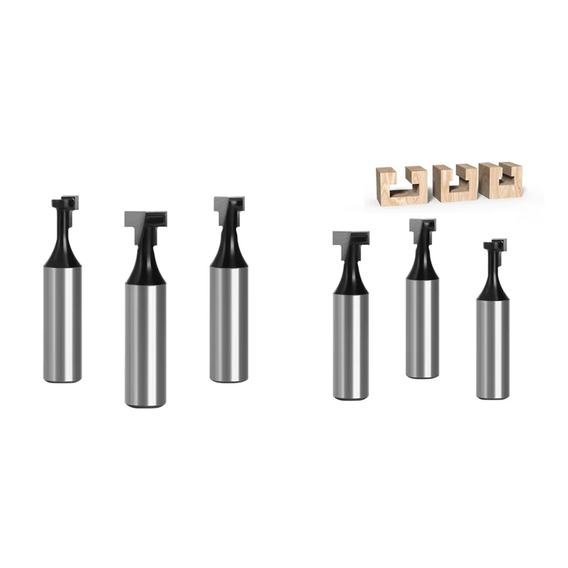 3 Pieces Shank Keyhole Grooving Router Bit Set, T-Slot Milling Cutter For Woodworking Power Tools
3 Pieces Shank Keyhole Grooving Router Bit Set, T-Slot Milling Cutter For Woodworking Power Tools