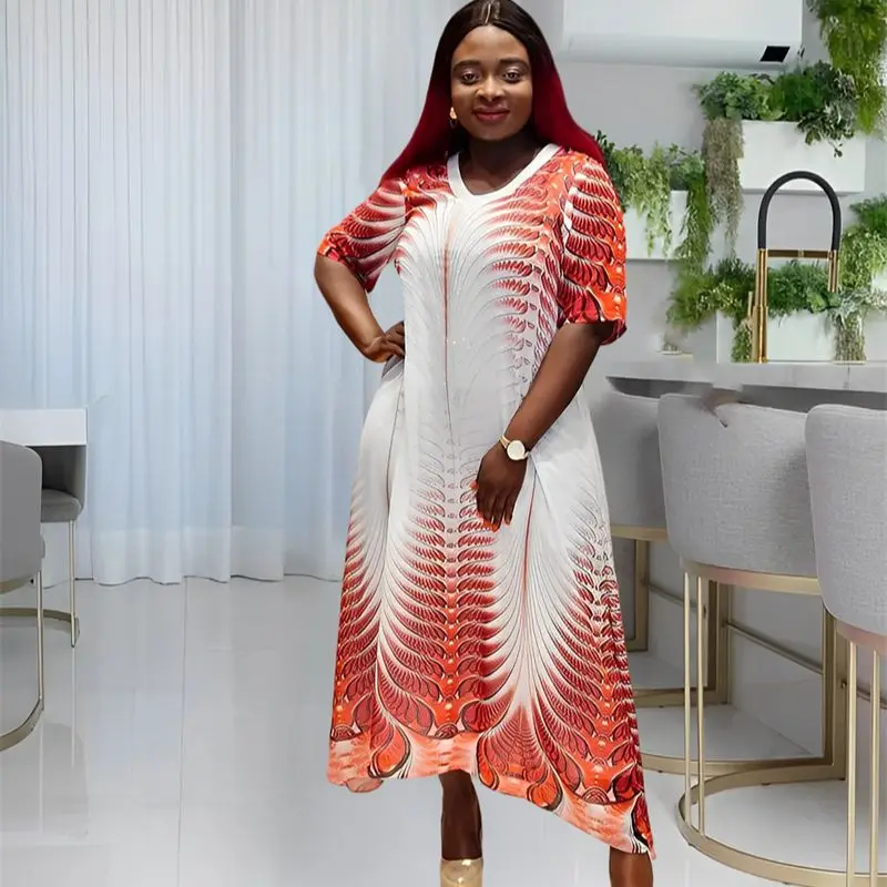 Africa 2023 Autumn New Loose All-match Fresh Sweet Female Positioning Printed V-neck ice Silk Wrinkle Large Size Dress Commuting
Africa 2023 Autumn New Loose All-match Fresh Sweet Female Positioning Printed V-neck ice Silk Wrinkle Large Size Dress Commuting