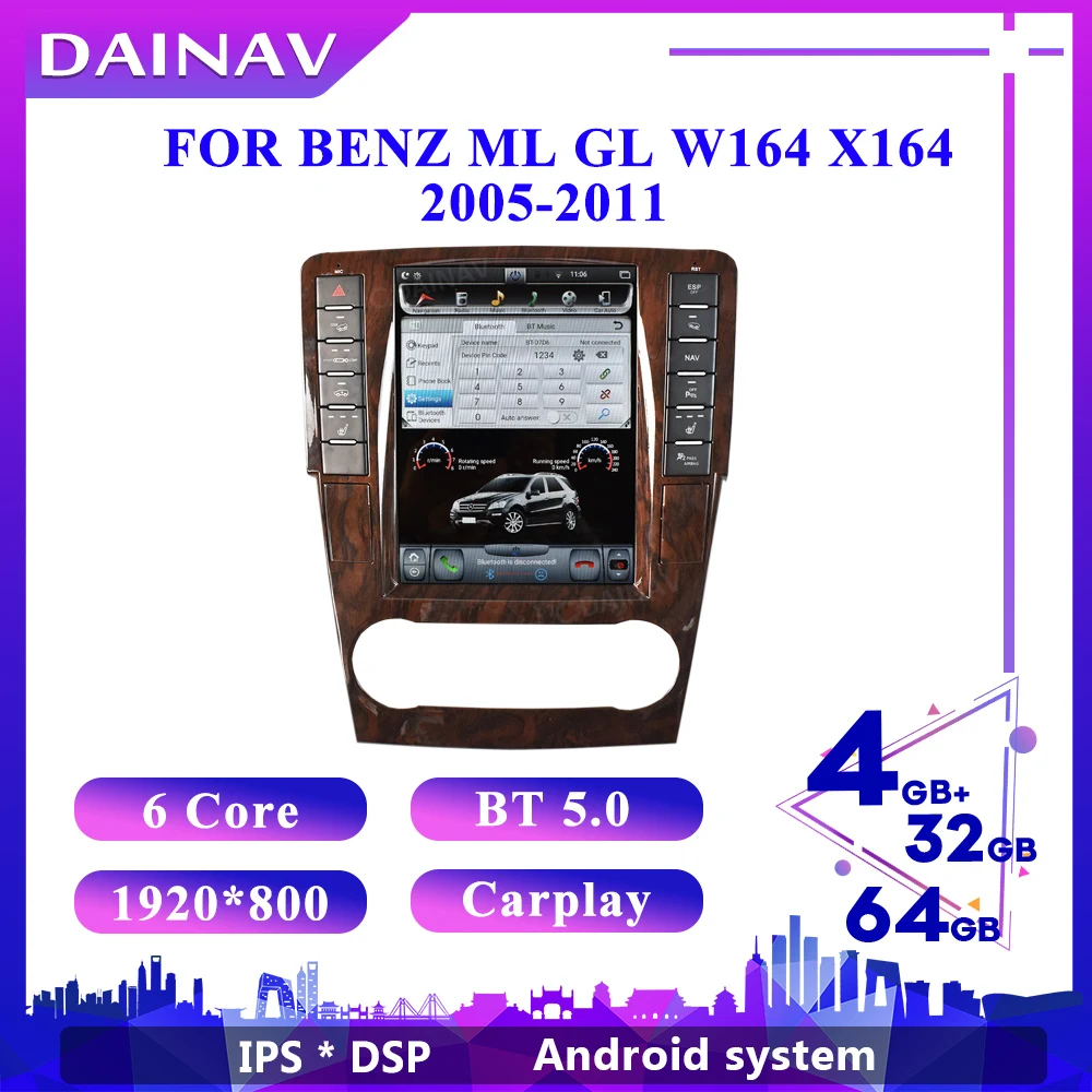 For Benz ML GL W164 X164 2005-2011 Android car radio car multimedia player GPS navigator support Original car system Head unit
For Benz ML GL W164 X164 2005-2011 Android car radio car multimedia player GPS navigator support Original car system Head unit
