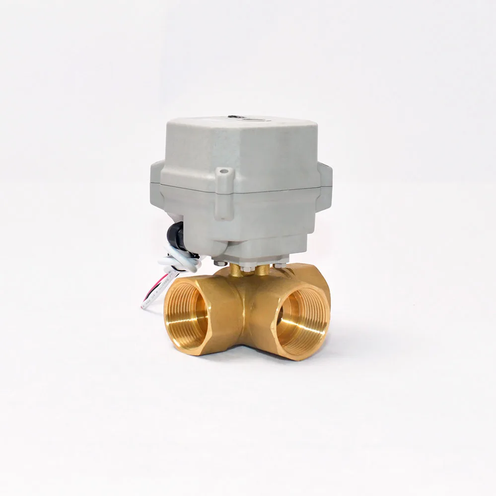 3-Way 1-1/4 ''DN32 латунный моторизованный шаровой клапан DC12V-24V 110-230VAC Электрический привод
3-Way 1-1/4 ''DN32 латунный моторизованный шаровой клапан DC12V-24V 110-230VAC Электрический привод