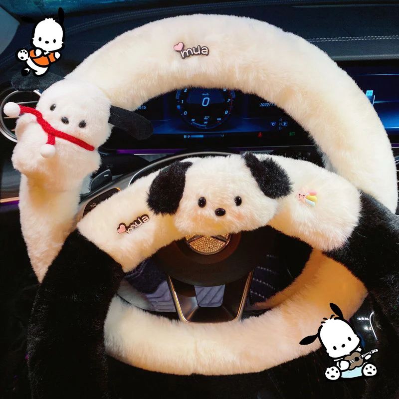 Милый чехол на руль полакко, кавайный Sanrio, автомобильное противоскользящее украшение на руль, аксессуары, игрушки, подарки для девочек
Милый чехол на руль полакко, кавайный Sanrio, автомобильное противоскользящее украшение на руль, аксессуары, игрушки, подарки для девочек