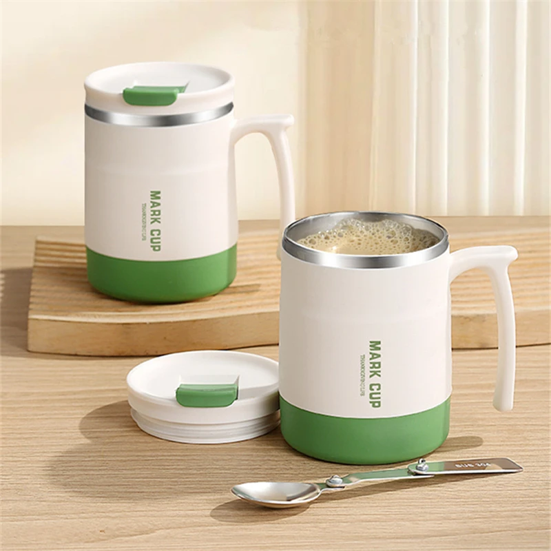 304 Stainless Steel Coffee Mug with Folding Spoon Travel Double Wall Water Tumbler Office Home Milk Tea Breakfast Handle Cups
304 Stainless Steel Coffee Mug with Folding Spoon Travel Double Wall Water Tumbler Office Home Milk Tea Breakfast Handle Cups