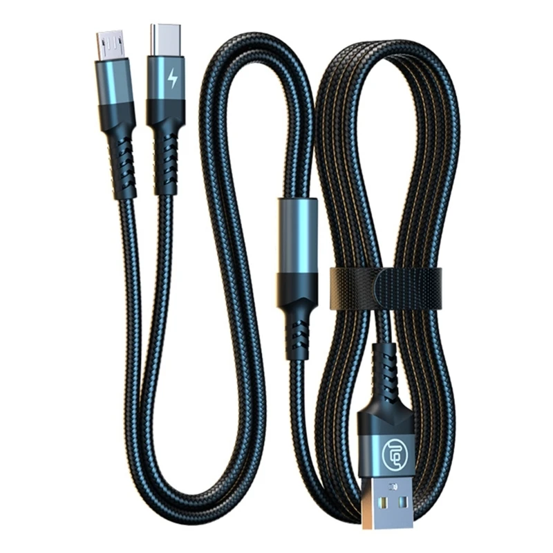 USB to Type-C+Micro USB Charging Cable Nylon Braided Fast Charger Cord 40W Type-C Fast Charging Wires Drop Shipping
USB to Type-C+Micro USB Charging Cable Nylon Braided Fast Charger Cord 40W Type-C Fast Charging Wires Drop Shipping